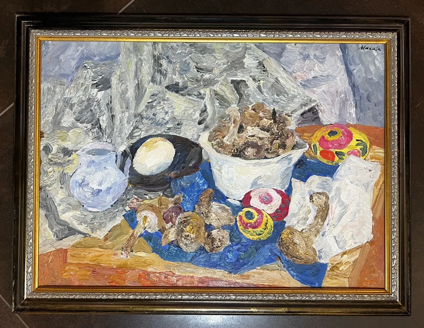 «Натюрморт с кувшином», Милова Л.А., художник, купить картину, купить, работы, аукцион, живопись, галерея ОПХ, Bidspirit, бидспирит, магазин