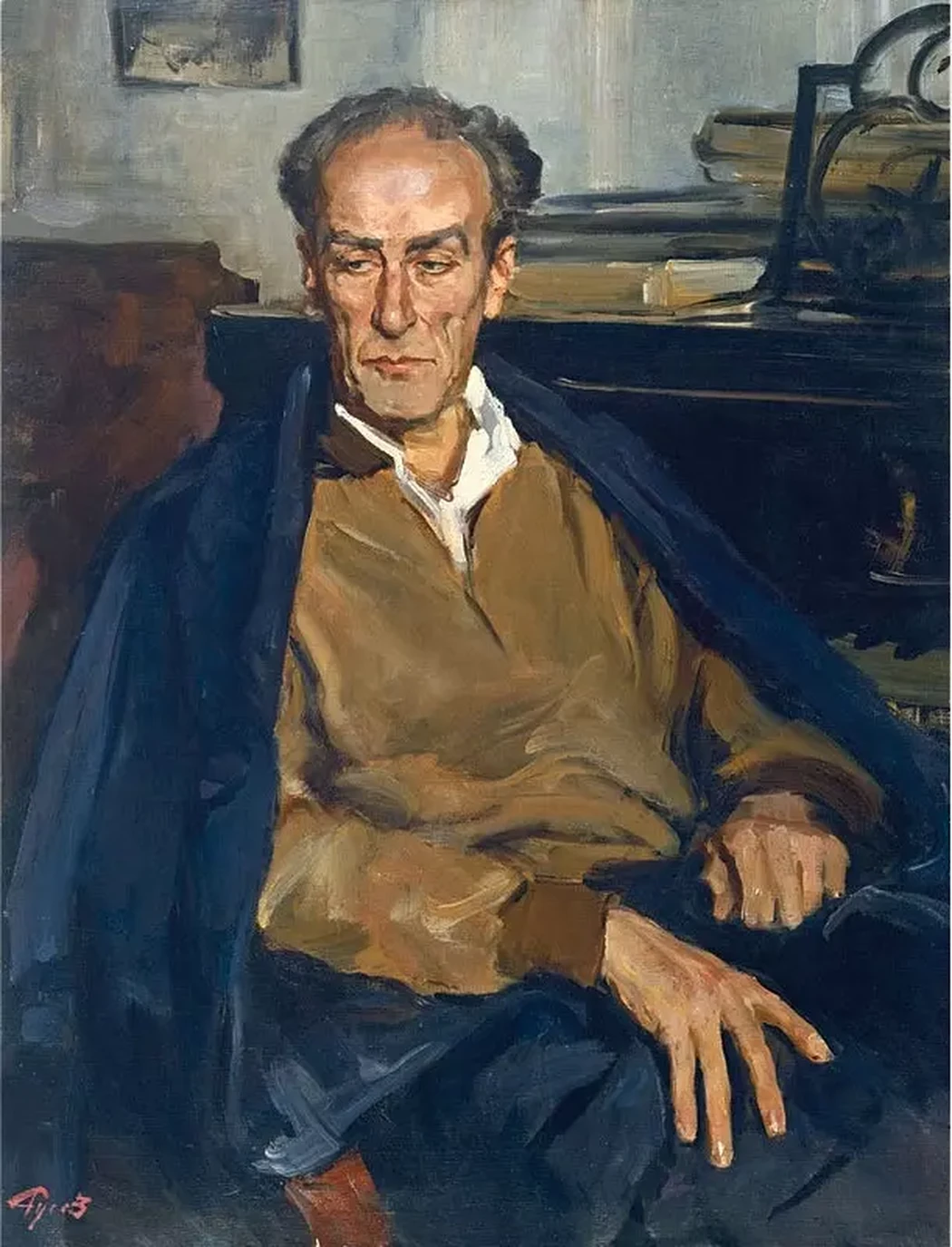 «Портрет Евгения Мравинского», Русов Л.А.