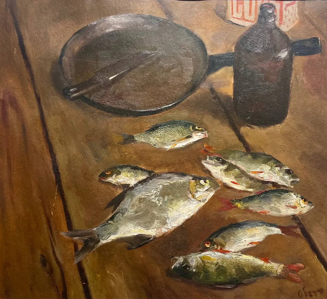 «Улов», Обозненко Дмитрий Георгиевич, художник, купить картину, купить, работы, аукцион, живопись, галерея ОПХ, Bidspirit, бидспирит, магазин, выставка