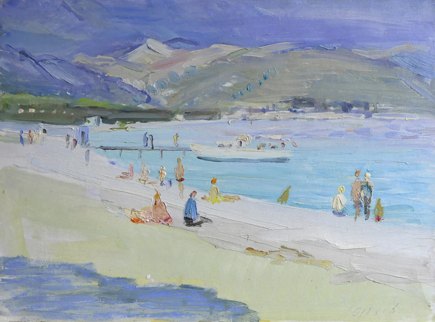 «Чёрное море. Пицунда.», 1958, Орехов Л.Н.