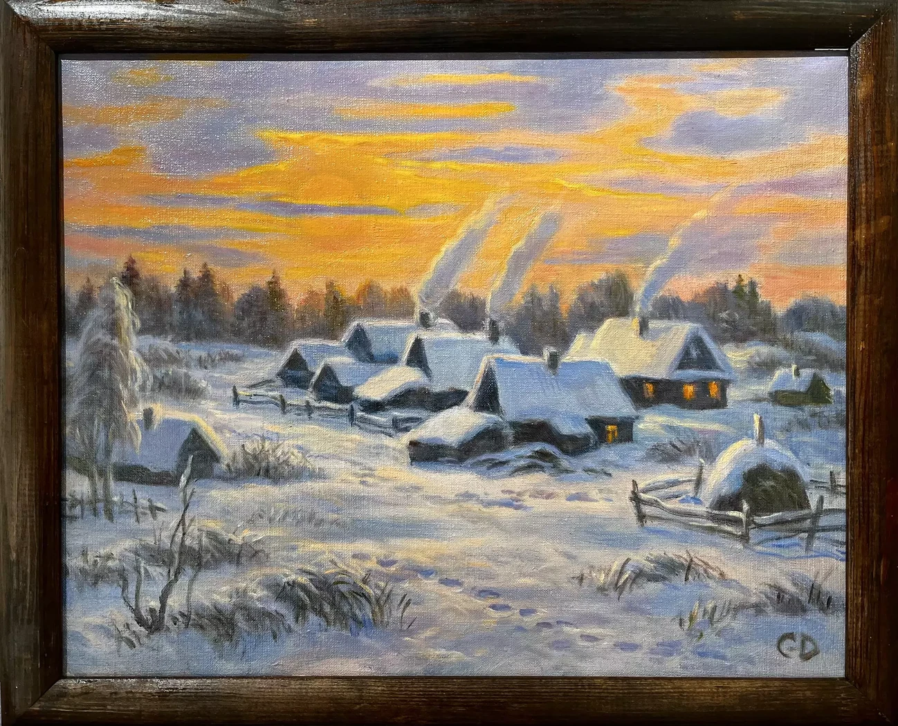Январь в деревне