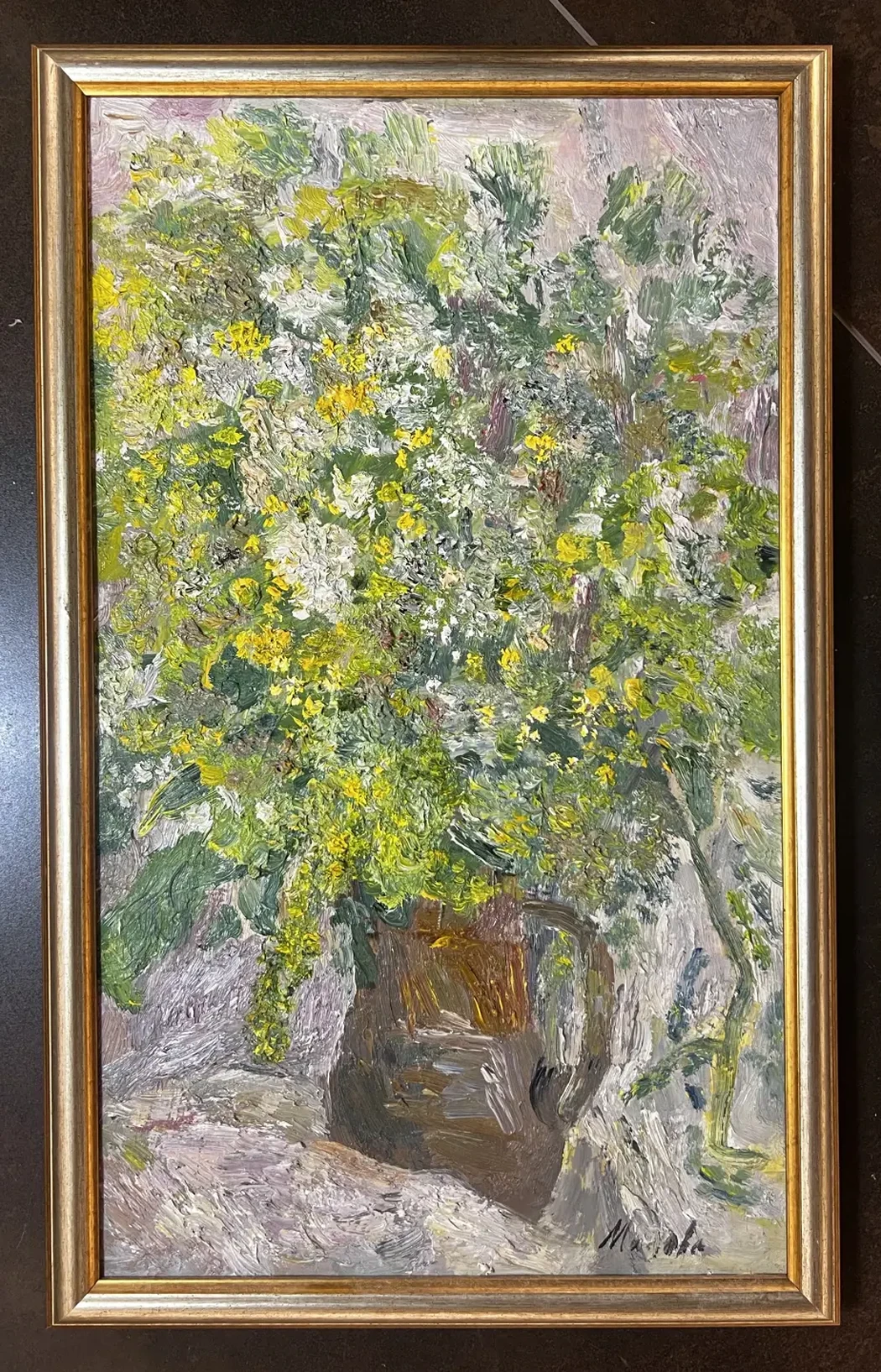 «Зеленый букет», Милова Лидия Александровна, художник, купить картину, купить, работы, аукцион, живопись, галерея ОПХ, Bidspirit, бидспирит, магазин, выставка