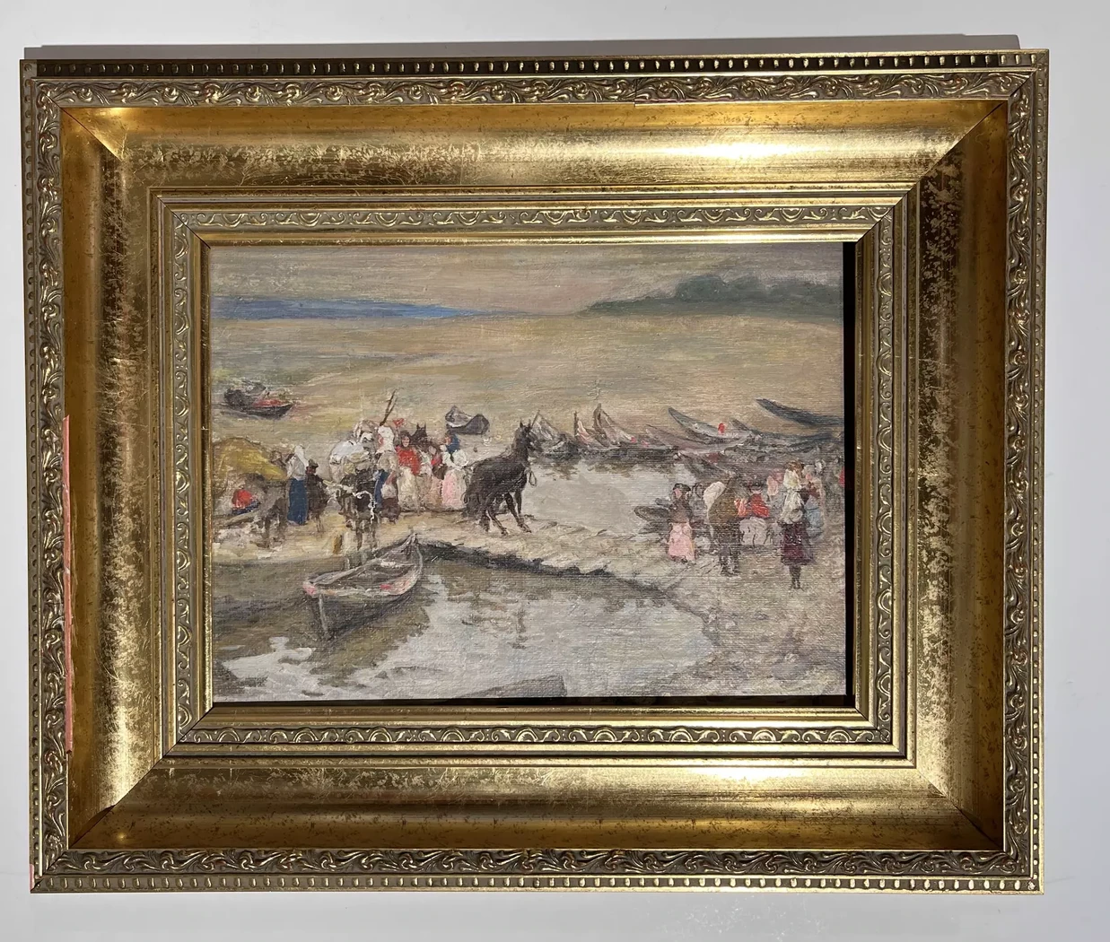 «Переправа. Перевоз на Волге», Вахрамеев Александр Иванович, художник, купить картину