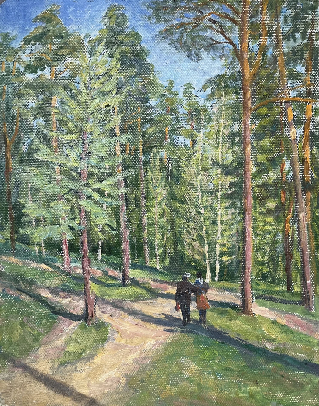 «Сосновая роща», Захарьян Рубен Агасьевич, художник, купить картину, купить, работу, живопись, аукцион, галерея ОПХ, бидспирит, Bidspirit, пейзаж