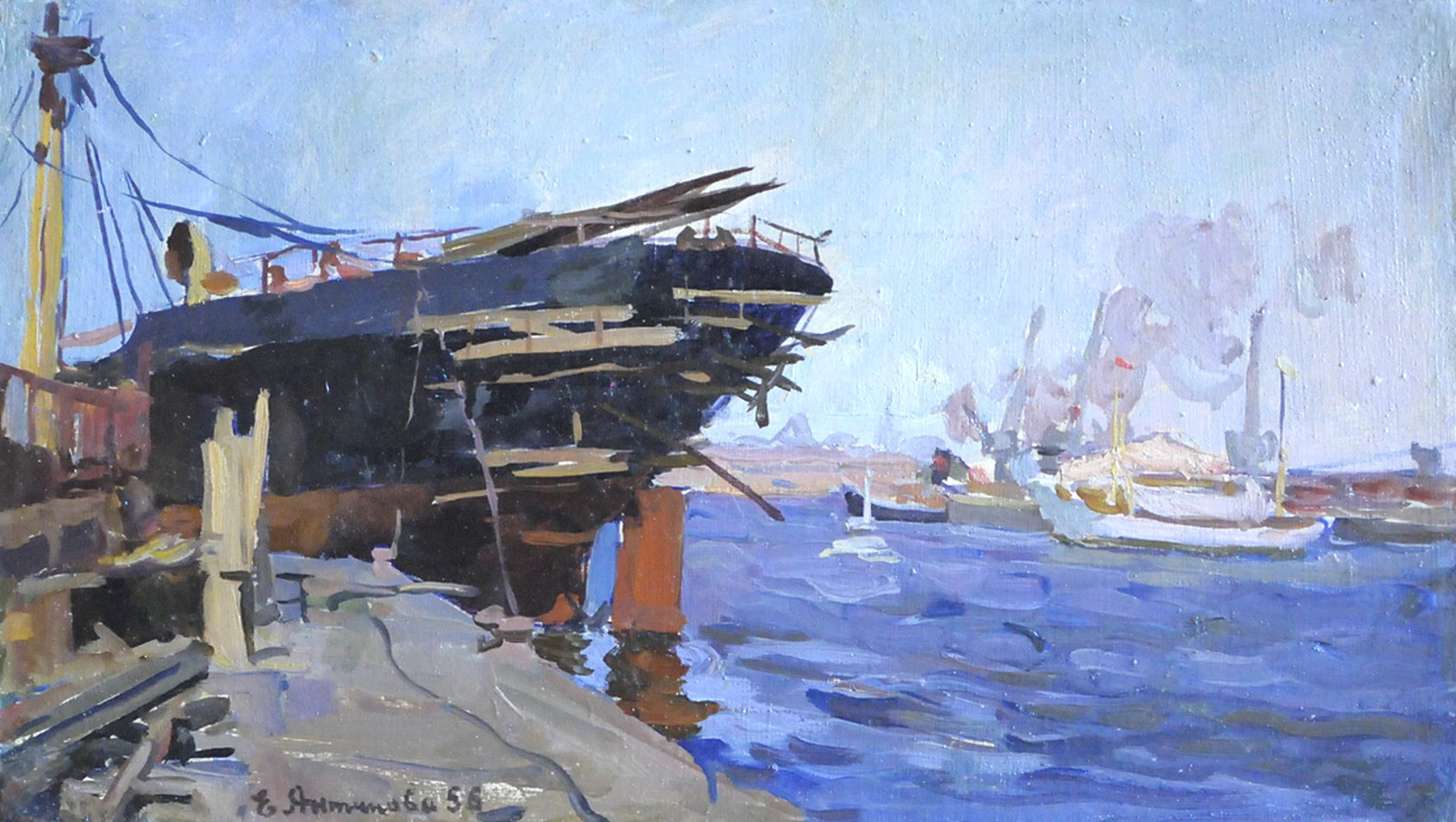 «На ремонте», Антипова Евгения Петровна, художник, купить картину
