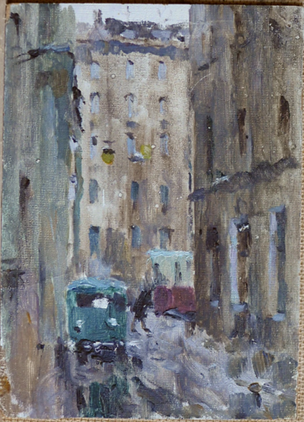 «Переулок Репина. Дождливый день.», 1965