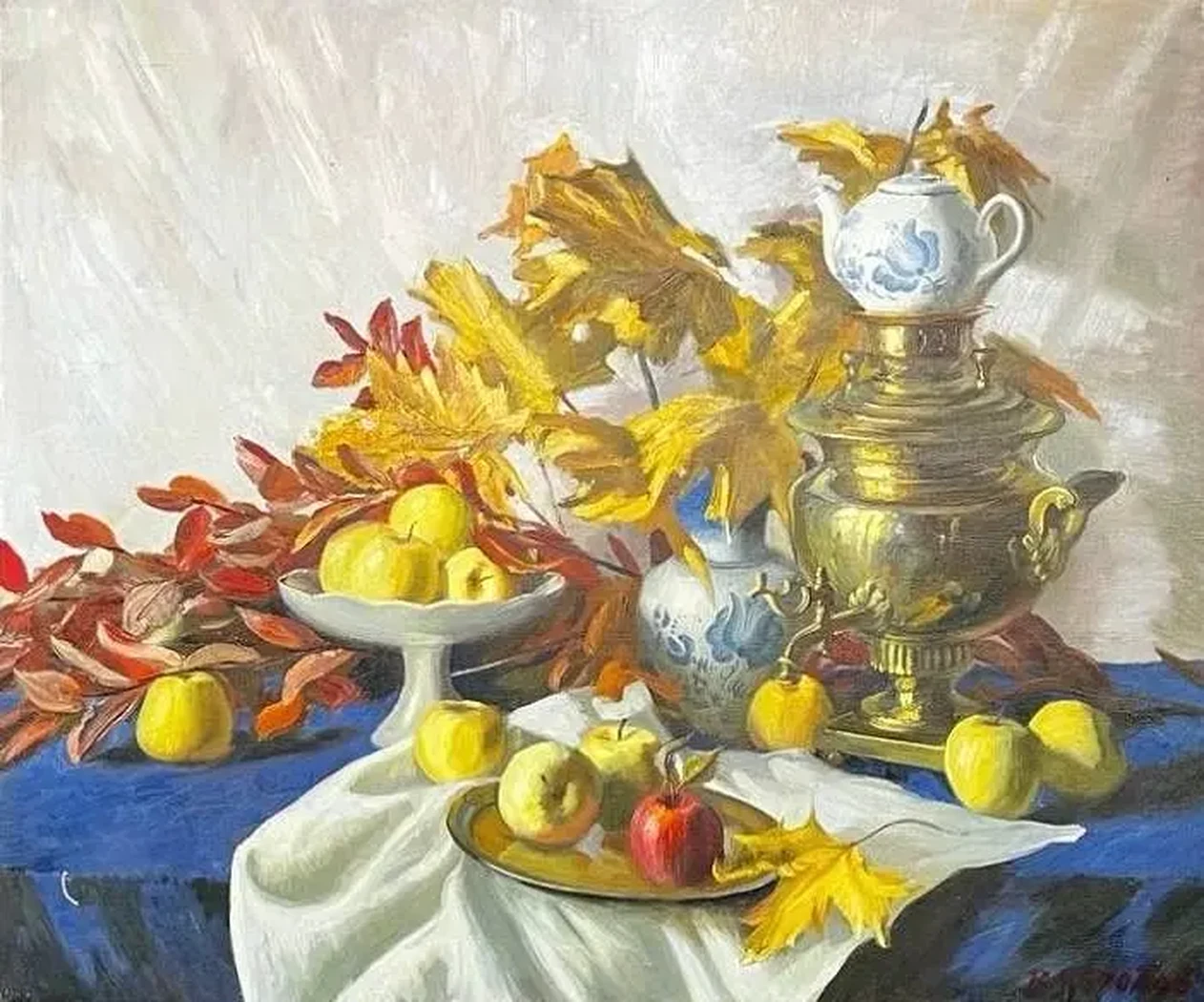 «Золото осени», Коробов Виктор Анатольевич, художник, купить картину, купить, работы, аукцион, живопись, галерея ОПХ, Bidspirit, бидспирит, магазин, выставка
