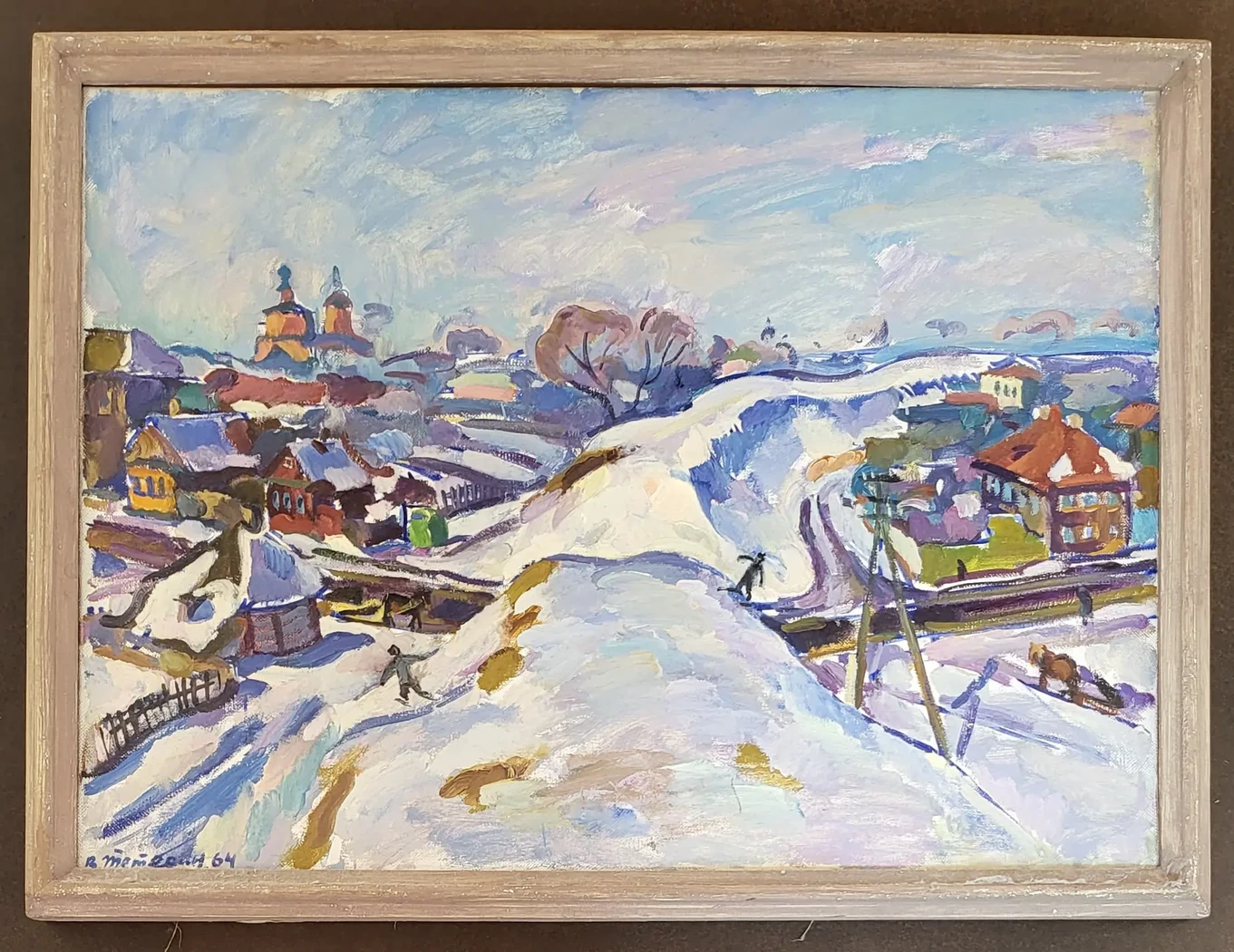 «Городской вал», Тетерин Виктор Кузьмич, художник, купить картину, купить, работы, аукцион, живопись, галерея ОПХ, Bidspirit, бидспирит, магазин 