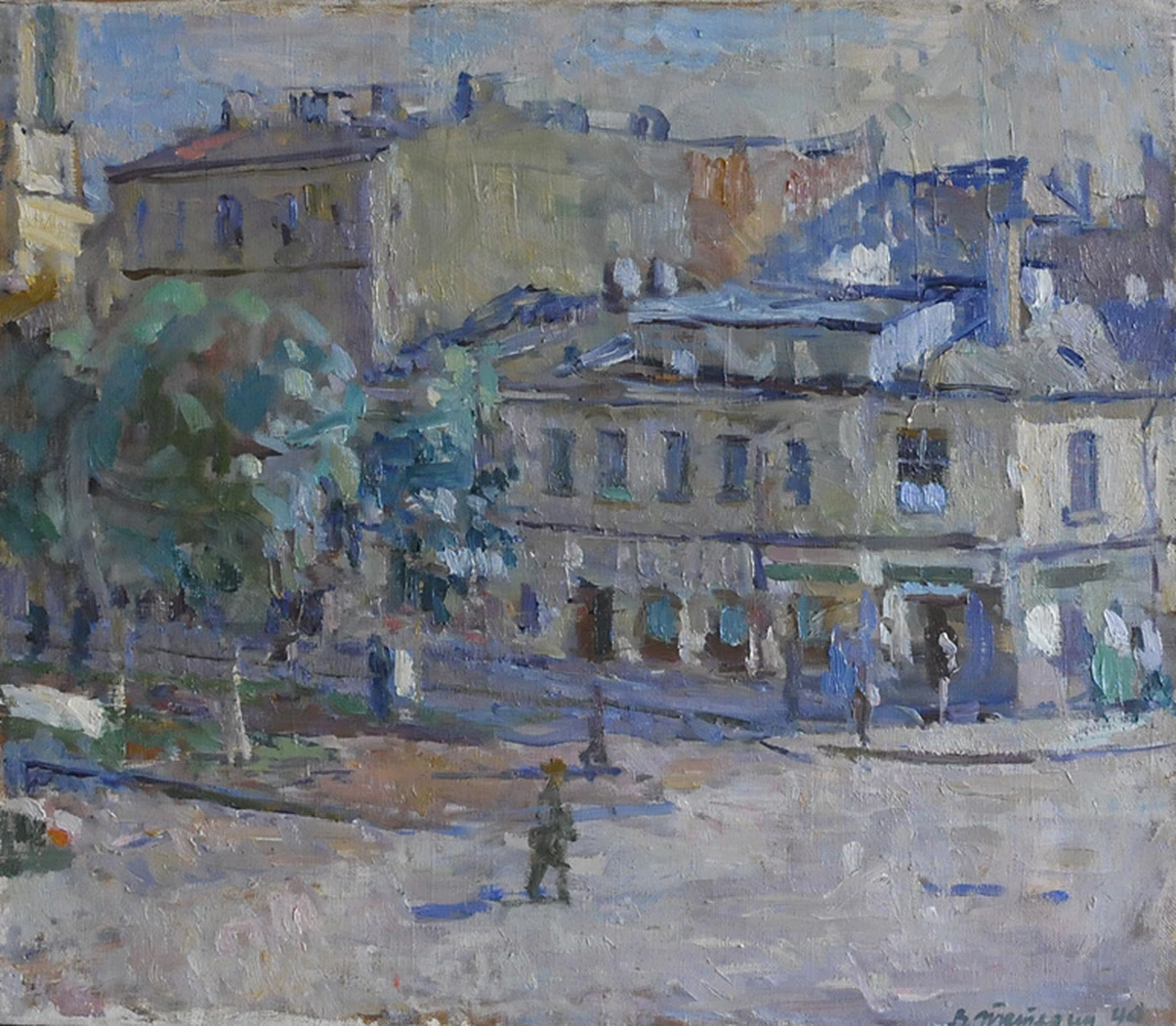 «Улица на Васильевском острове», 1949, Тетерин В. К.