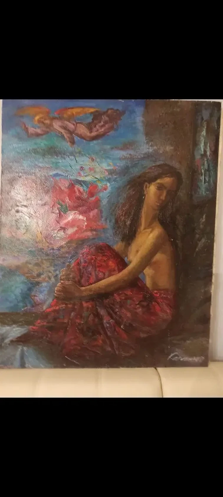 «Цветы от Ангела», Каплиенко Павел, 1993 г., купить картину, художник.