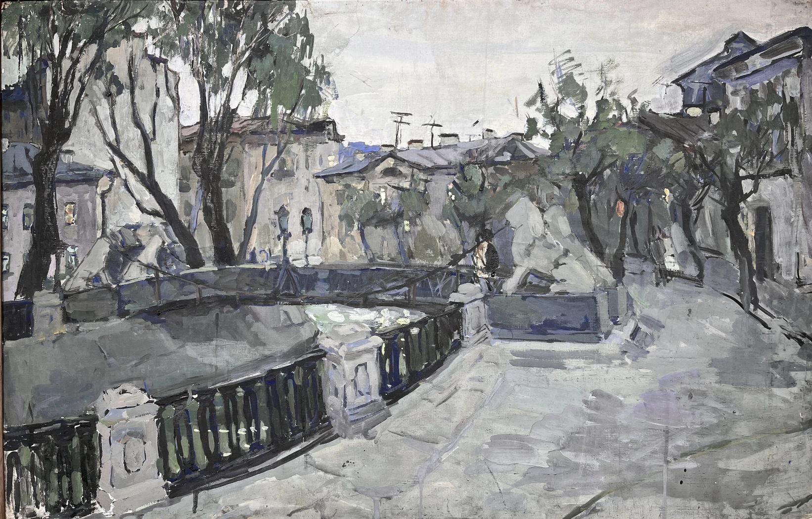 «Львиный мост», Рахина В.И., картина, живопись