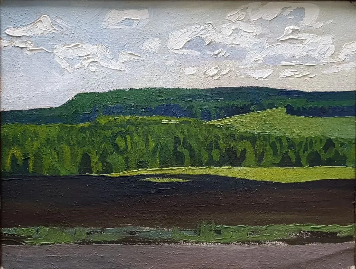 «Пашня и дали. Окрестности Челябинска» Решетников О.М.