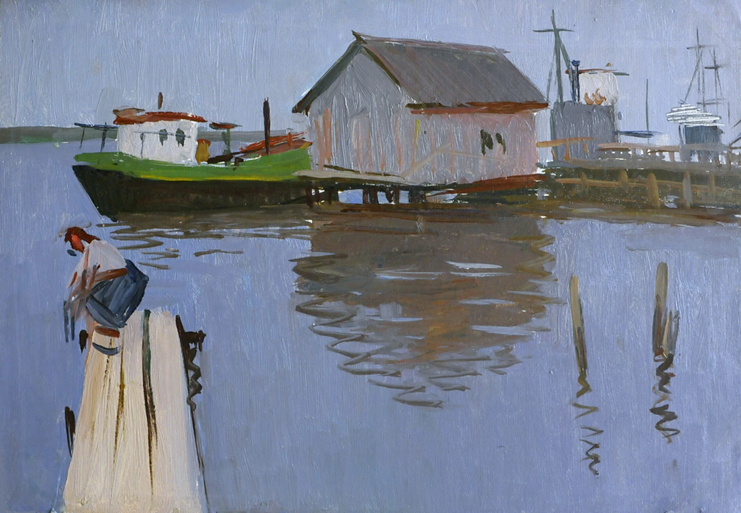 «Летний вечер на Волхове», 1960, Осипов С.И.