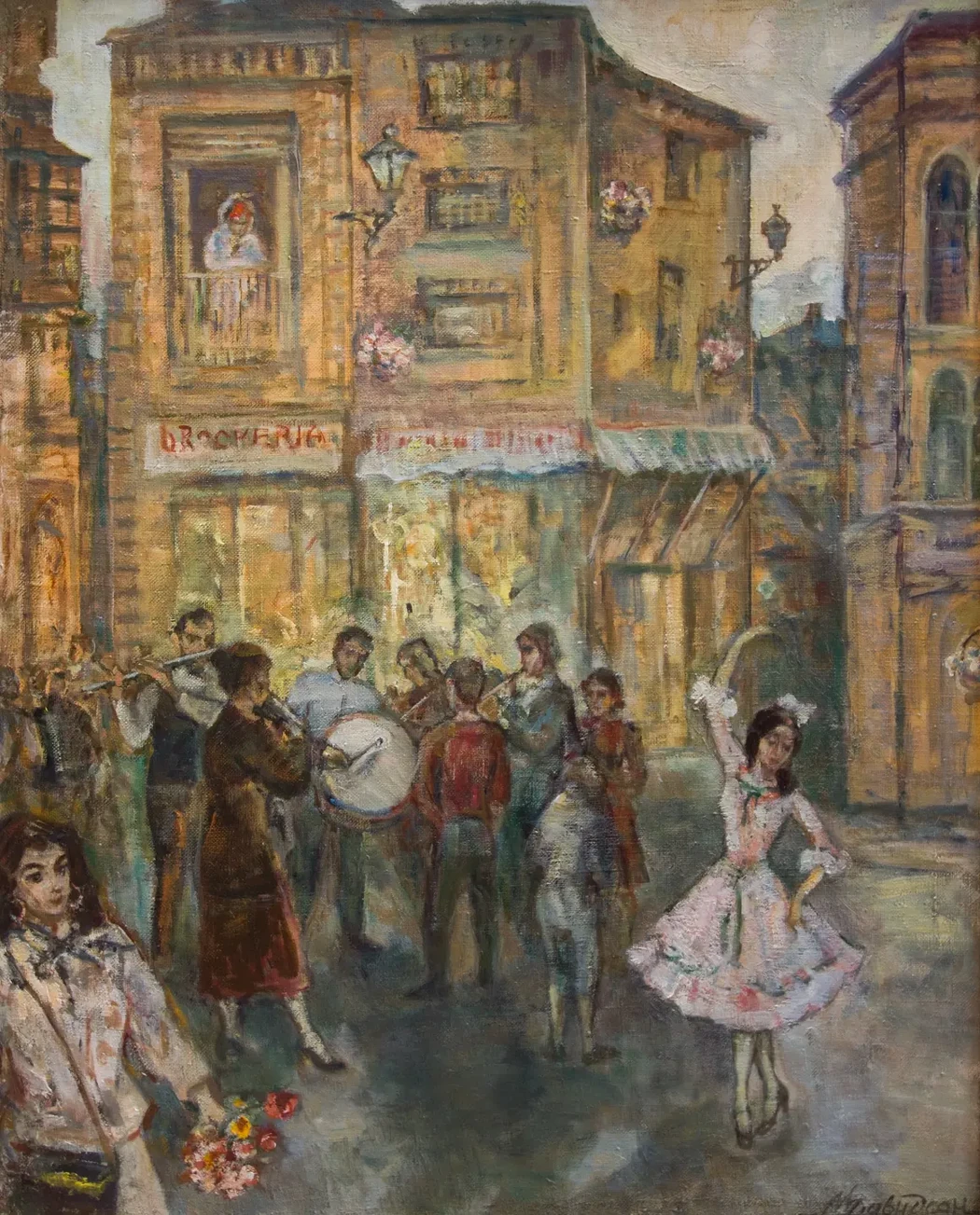 «Вечер в Толедо», Давидсон Мария Соломоновна, художник, купить картину, купить, работы, аукцион, живопись, галерея ОПХ, Bidspirit, бидспирит, магазин, выставка