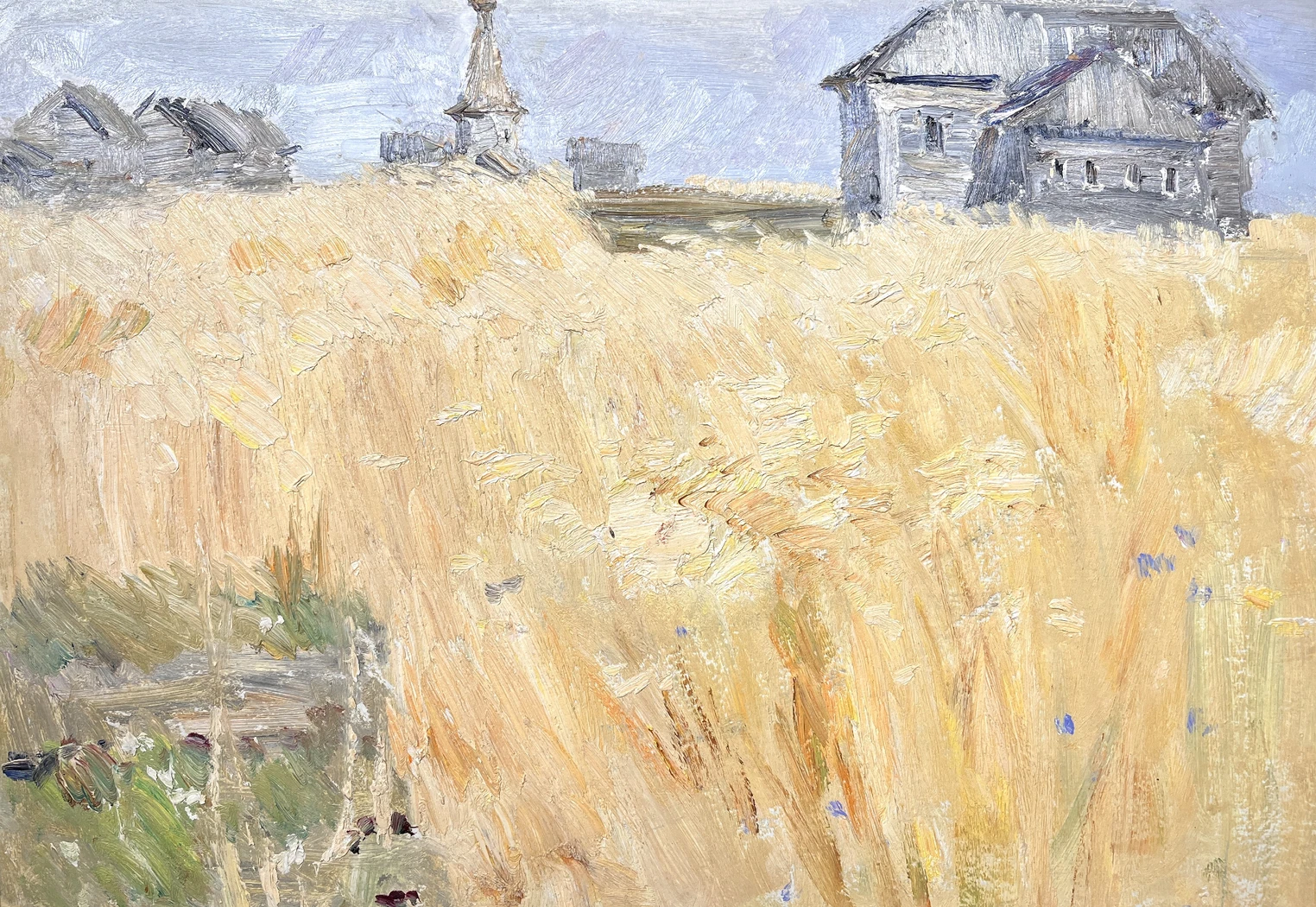 «Рожь», Тюленев В.И., картина, живопись