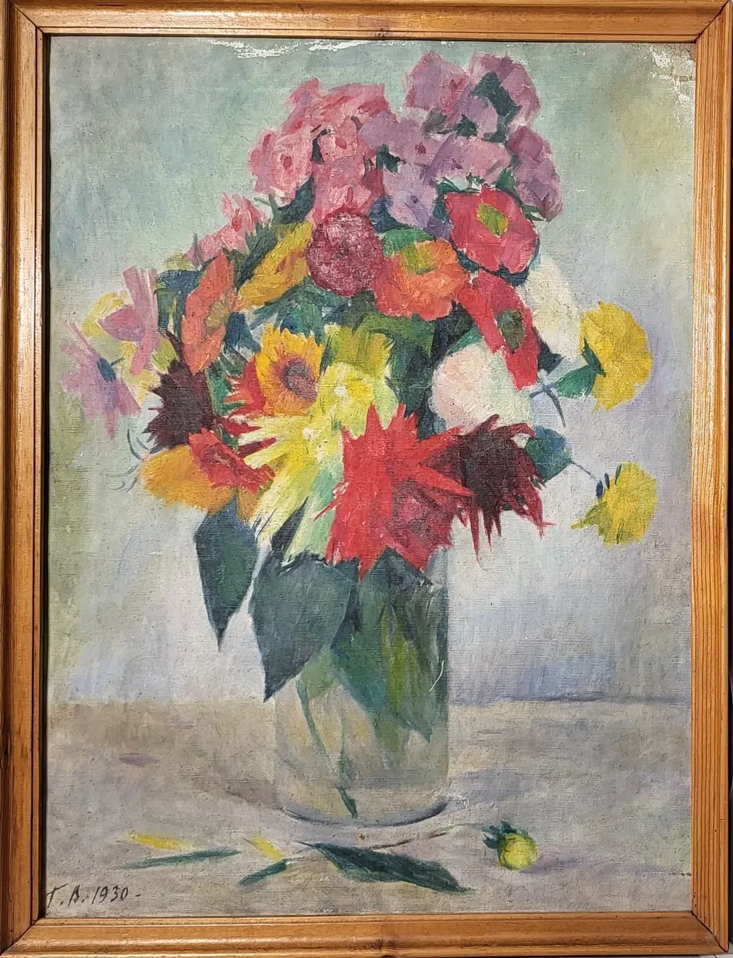«Букет», Верейский Георгий Семёнович, художник, купить картину, купить, работы, аукцион, живопись, галерея ОПХ, Bidspirit, бидспирит, магазин, выставка