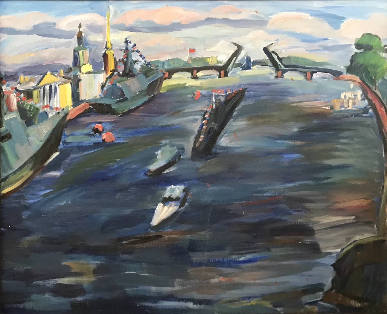 «День ВМФ на Неве», Егошина Вера Алексеевна, художник, купить картину