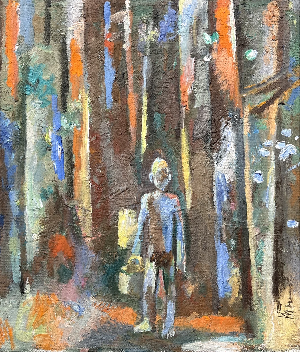 «Дорожка в лесу», Тюленев В.И., картина, живопись