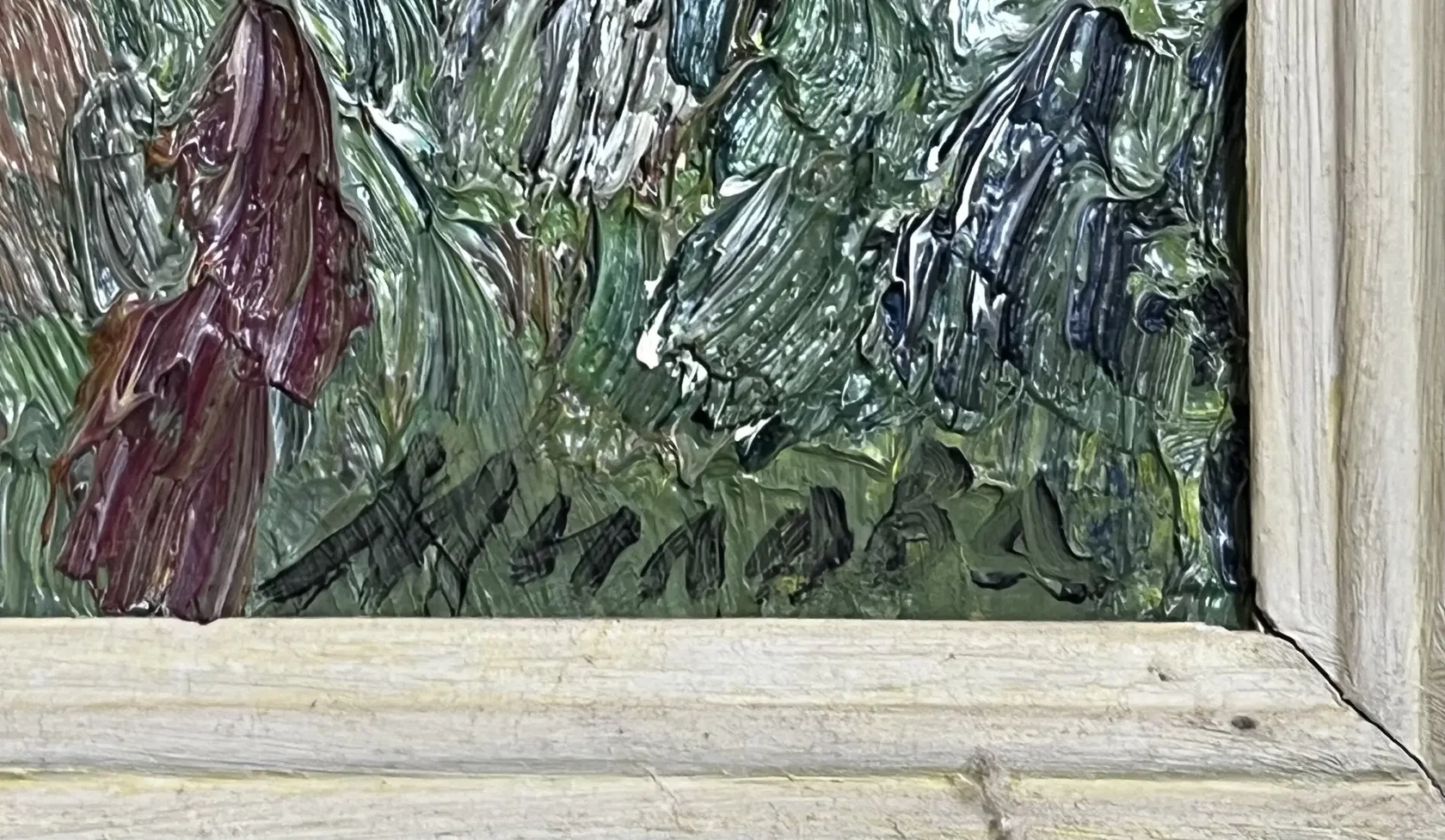 «Зеленый букет», Милова Л.А., художник, купить картину, купить, работы, аукцион, живопись, галерея ОПХ, Bidspirit, бидспирит, магазин