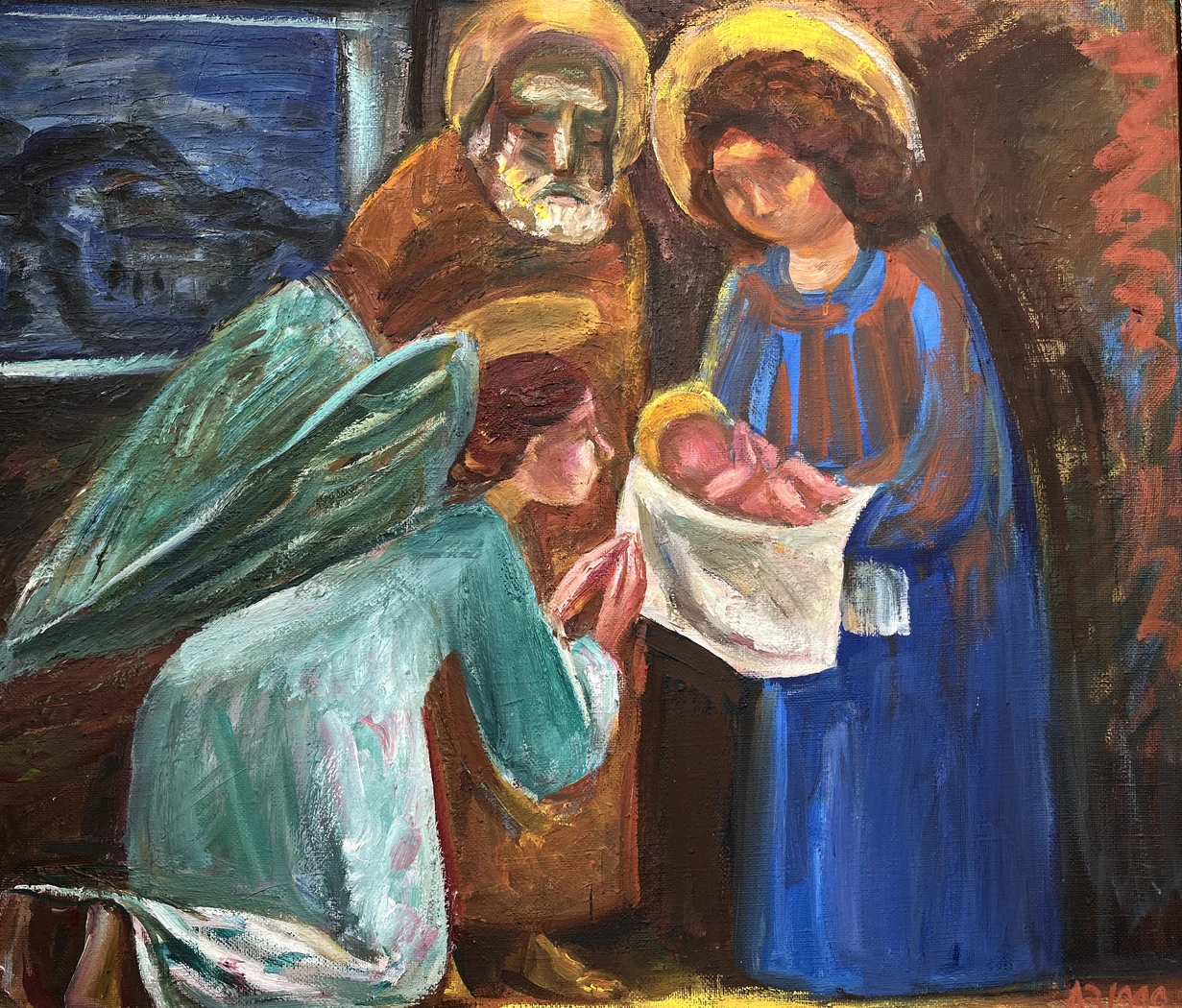 «Рождество Христово», Аршакуни З.П., картина, живопись