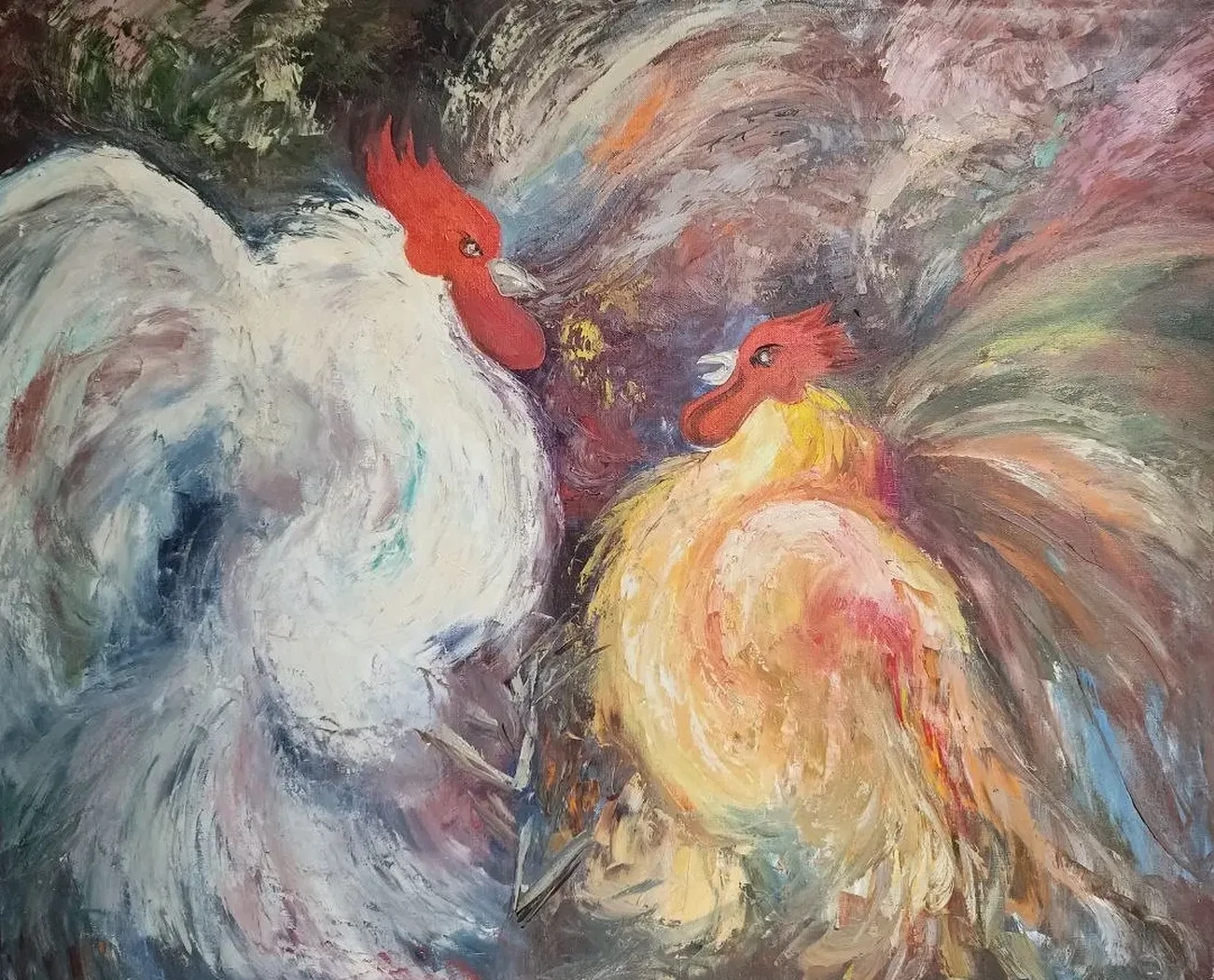 «Петухи», Куликов В.А., 2004 г., купить картину, художник.