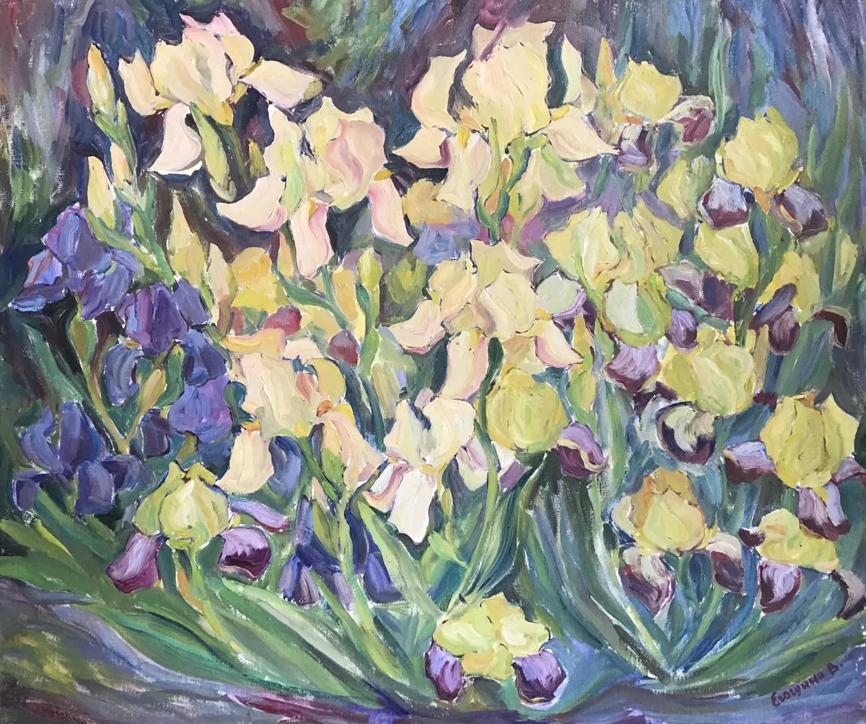 «Ирисы», Егошина Вера Алексеевна, художник, купить картину
