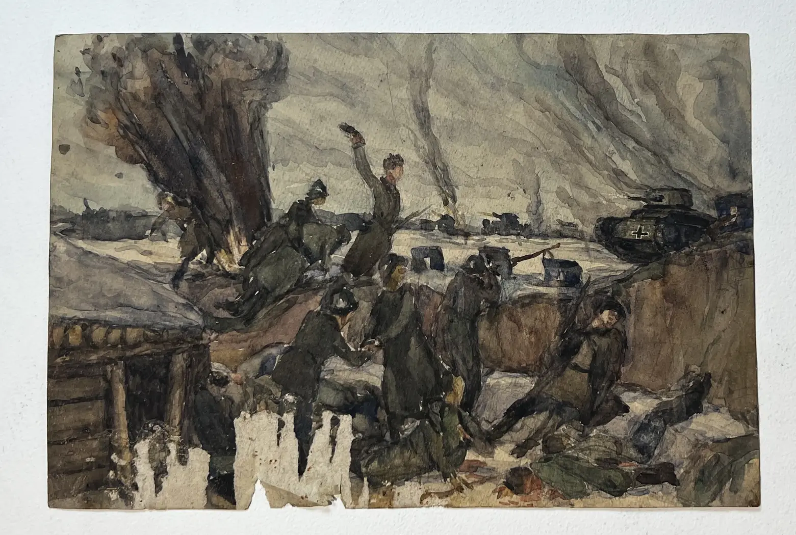 «Военный бой», Пентешин Иван Мильевич, художник, купить картину