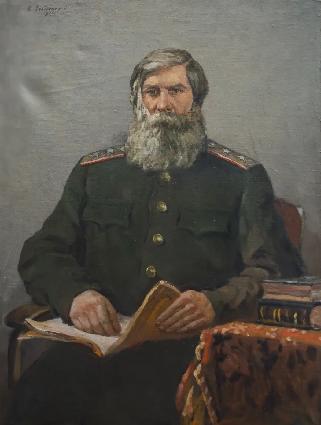 «Портрет академика Бехтерева В.М.», Володимиров Николай Николаевич, художник, купить картину, купить, работу, живопись, аукцион, галерея ОПХ, портрет, соцреализм, бидспирит, Bidspirit