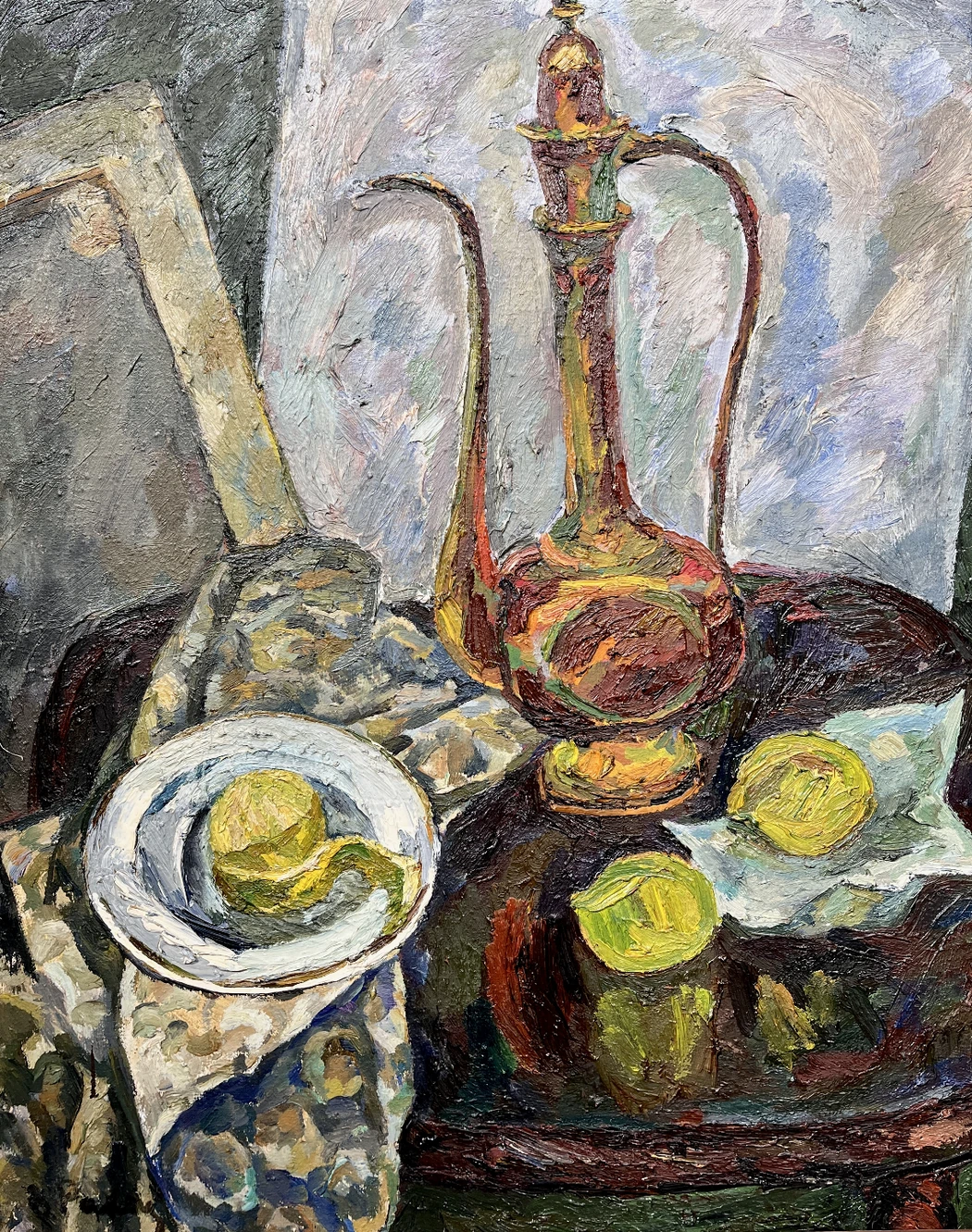 "Натюрморт с индийским кувшином",Рахина В.И., картина, живопись