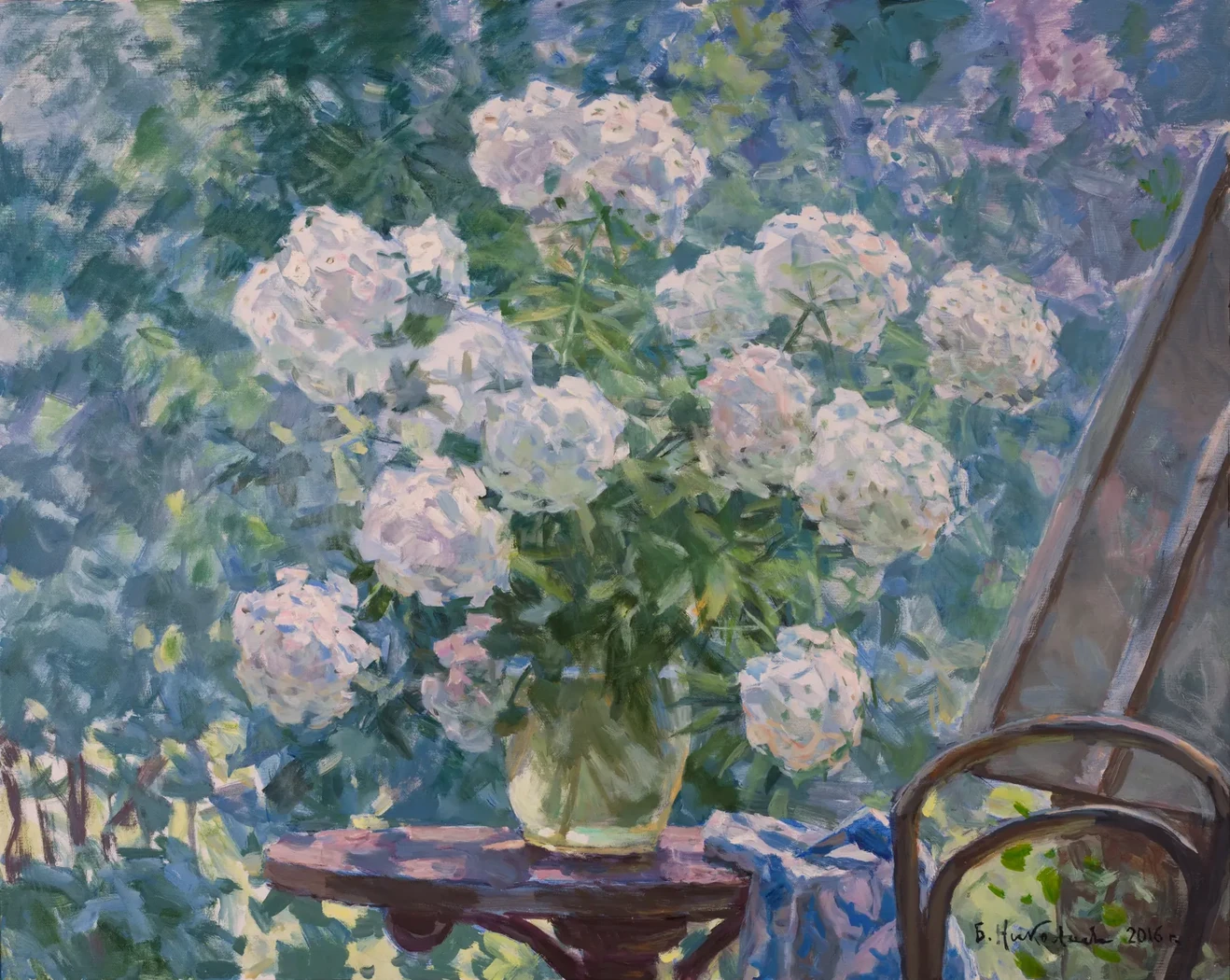 «Флоксы», Николаев Борис Павлович, художник, купить картину.