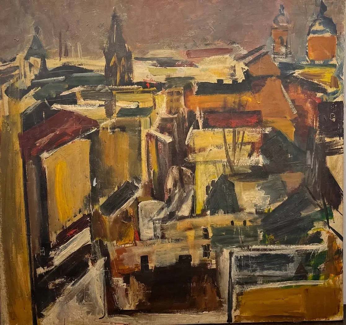 «Осенний снег», Чичерина Минна Григорьевна, художник, купить картину, купить, работы, аукцион, графика, галерея ОПХ, Bidspirit, бидспирит, магазин