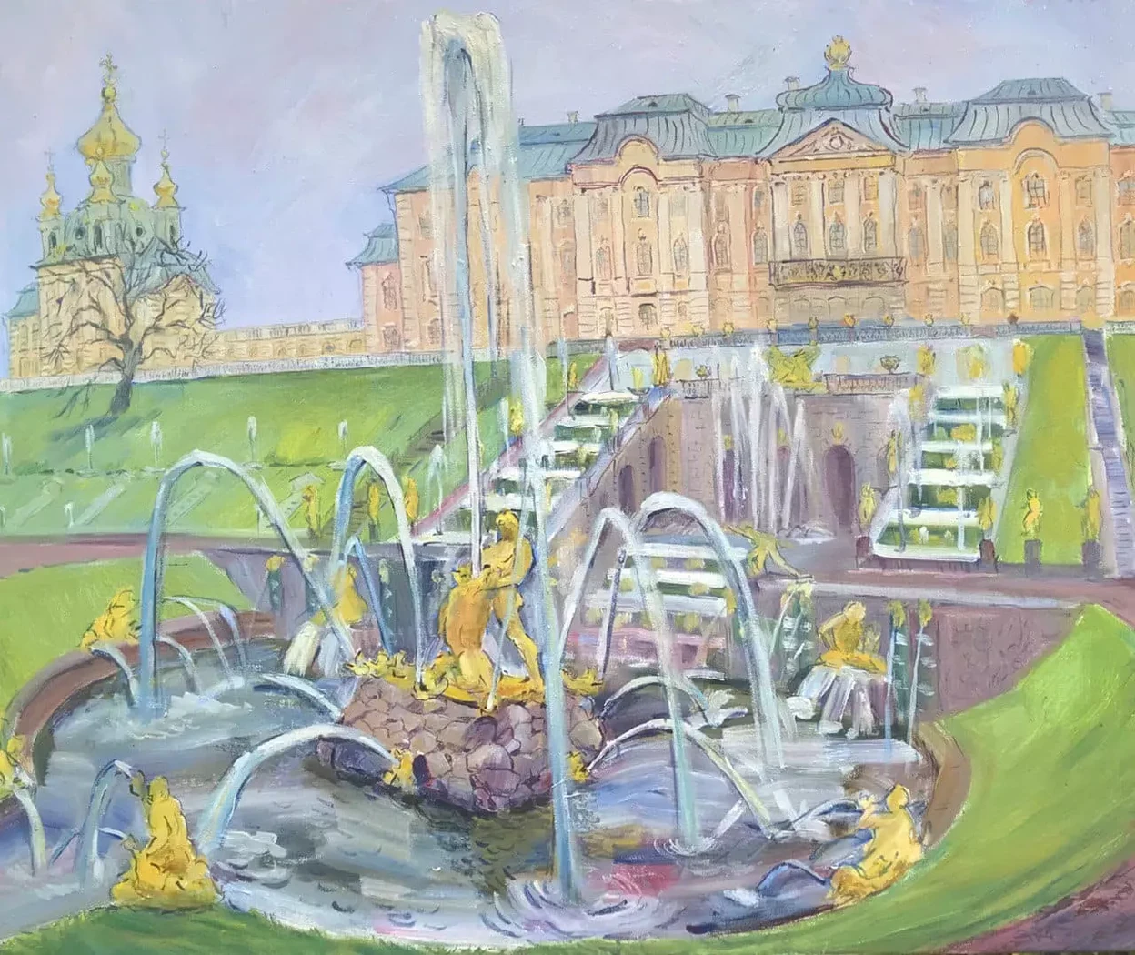«Ранняя весна в Петергофе», Егошина Вера Алексеевна, художник, купить картину