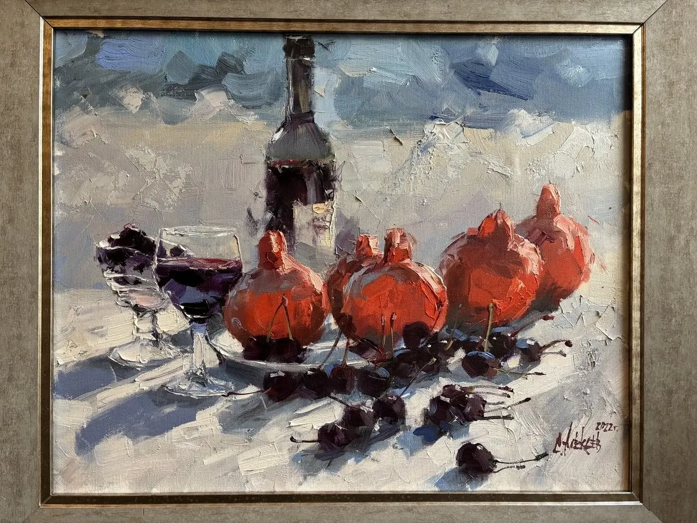 «Вино и гранаты», Алексеев Сергей, художник, купить картину.