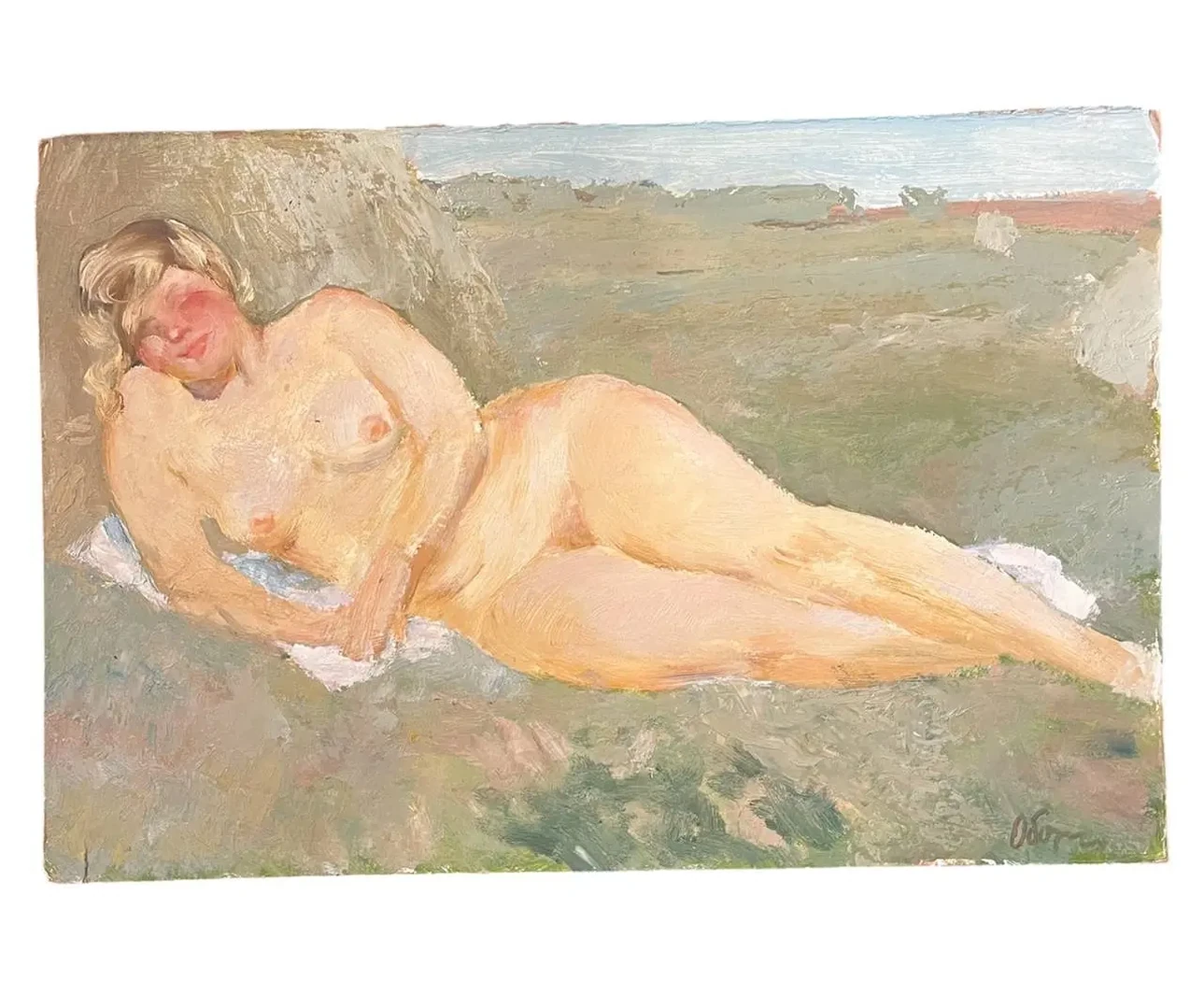 «Натурщица», Обозненко Дмитрий Георгиевич, художник, купить картину, купить, работы, аукцион, живопись, галерея ОПХ, Bidspirit, бидспирит, магазин