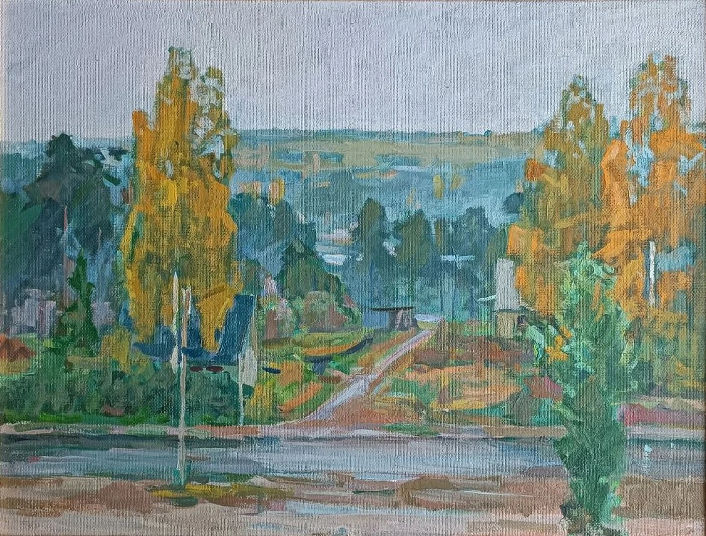 «Сельский пейзаж. Осень» Петров Б.С.