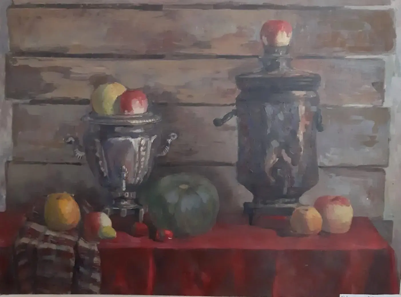 «Натюрморт с яблоками», Ефимова Марина, купить работу.