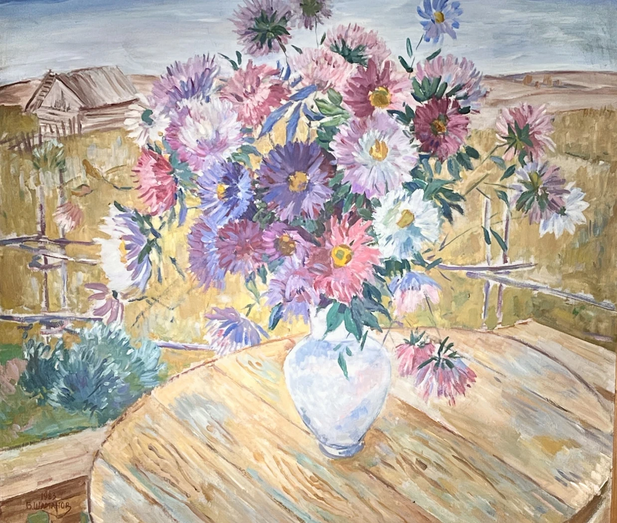 «Осень. Цветы», Шаманов Борис Иванович, художник, купить картину