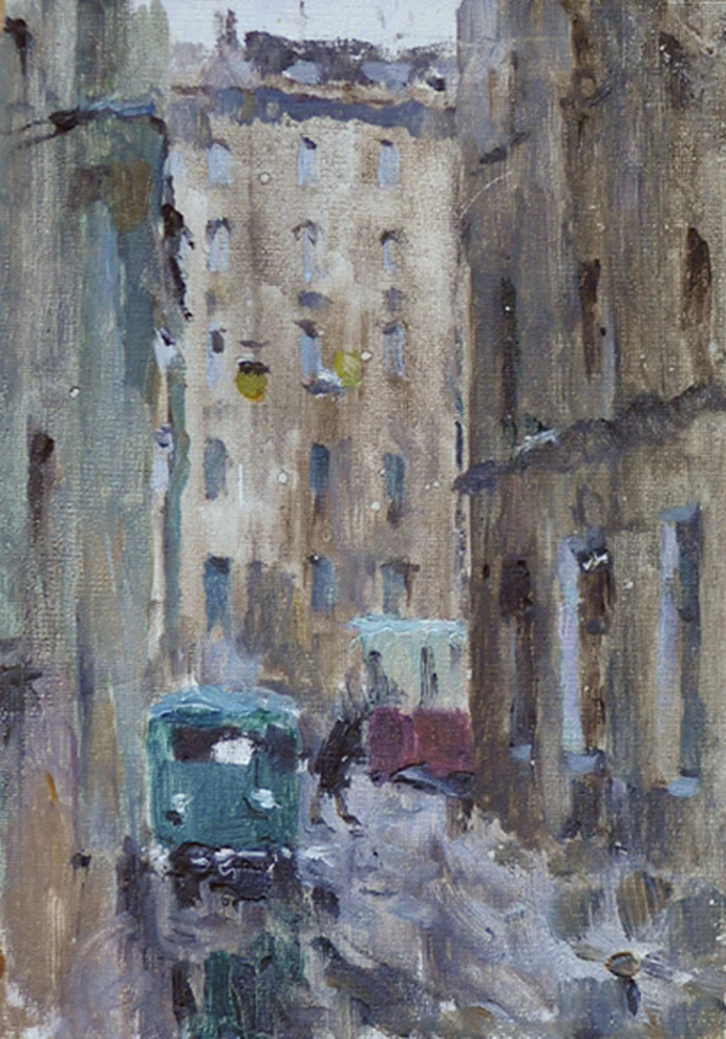«Переулок Репина. Дождливый день.», 1965