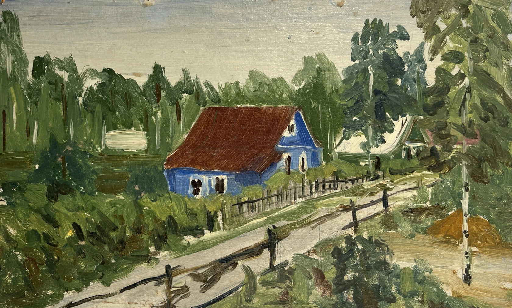 «Синий дом», Кукушкин О.Г., картины, купить картину, художник, живопись