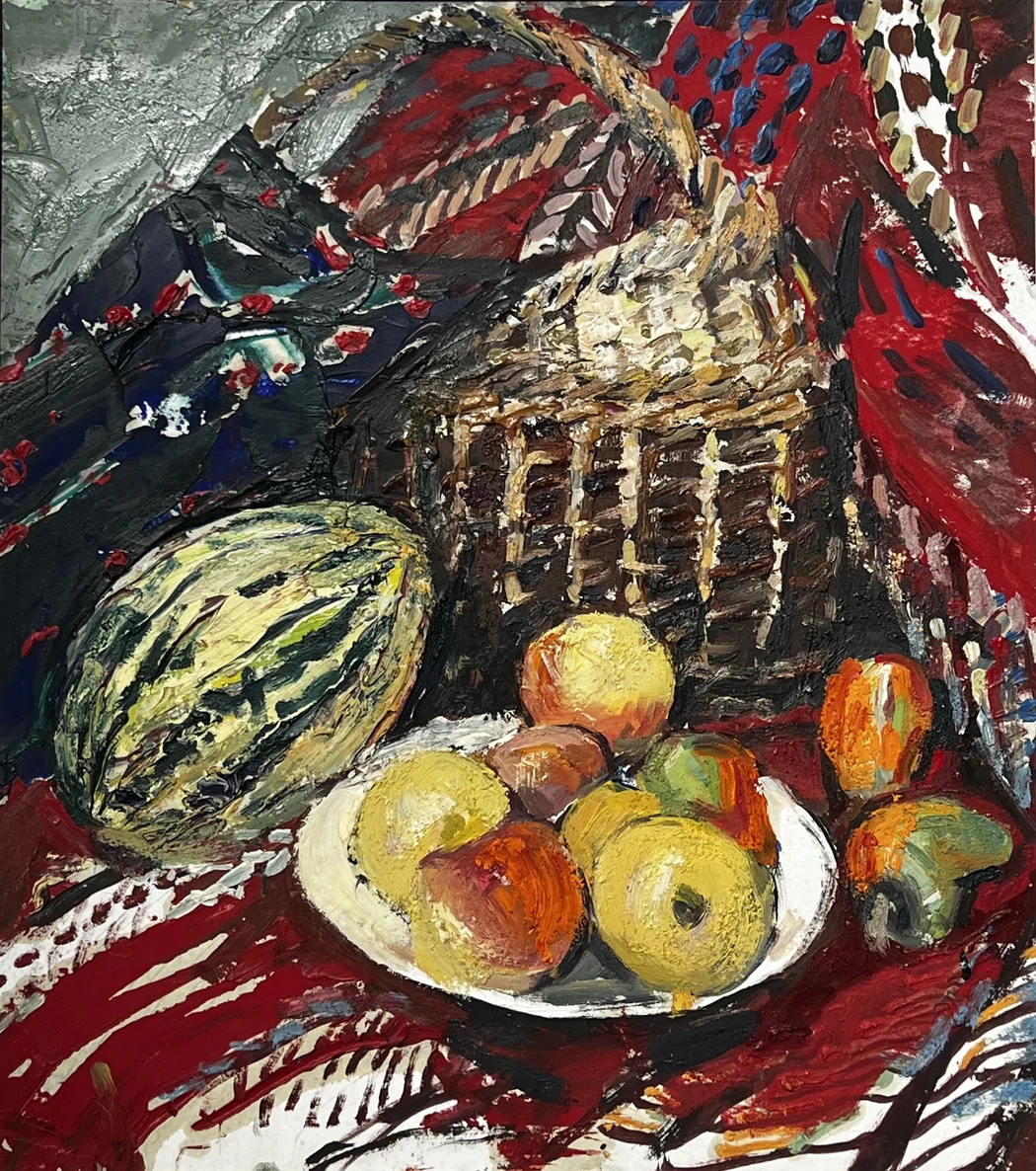 «Натюрморт с арбузом и яблоками», Коровяков Александр Петрович, художник, купить картину
