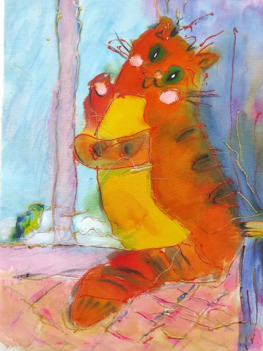 «Весна за окном», Белова Яна, художник, купить картину, купить, работы, аукцион, живопись, галерея ОПХ, Bidspirit, бидспирит, магазин