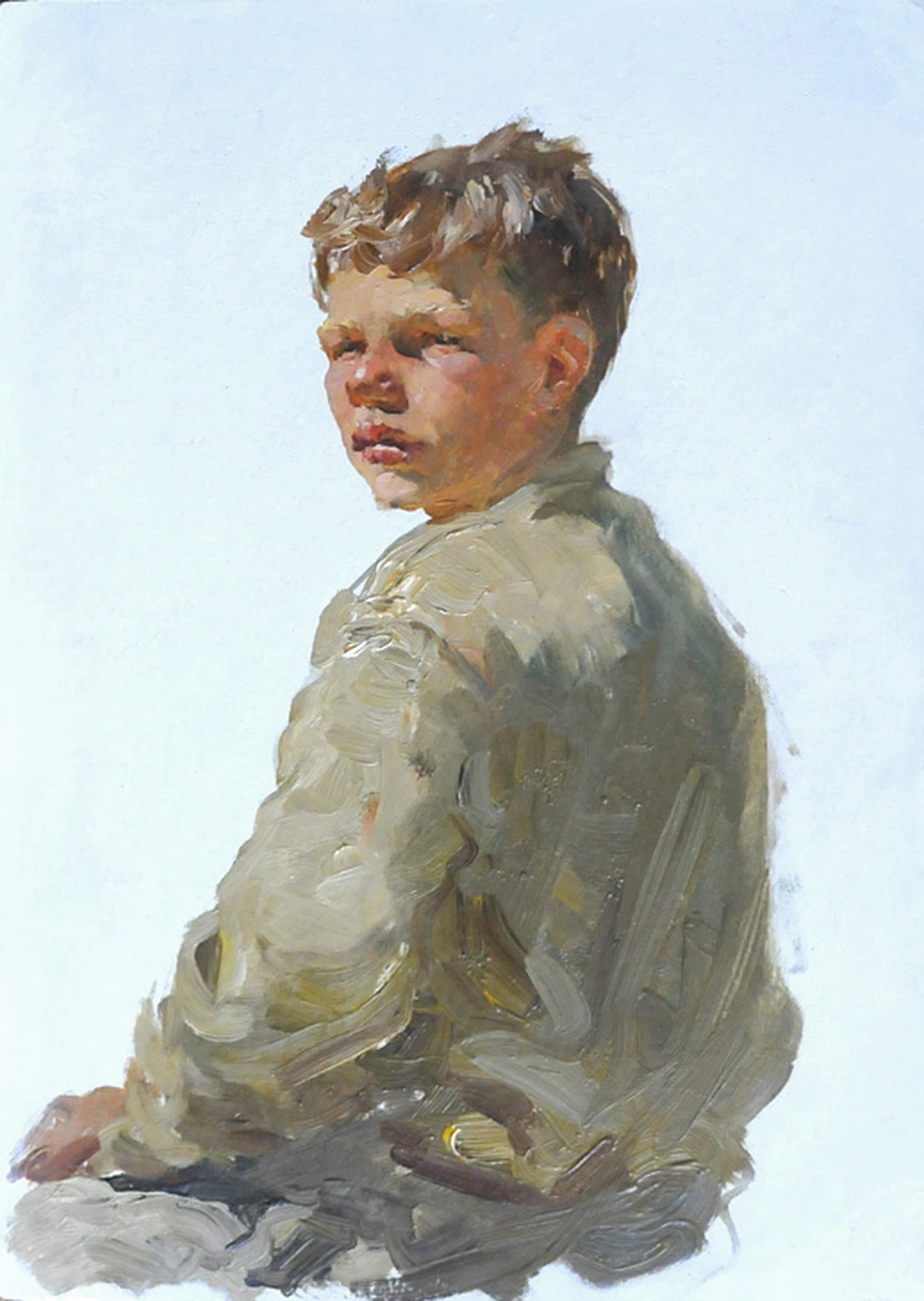 «Мальчик», этюд к картине «Хлеб пошёл!», 1952