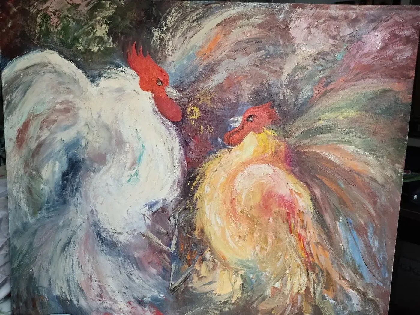 «Петухи», Куликов В.А., 2004 г., купить картину, художник.