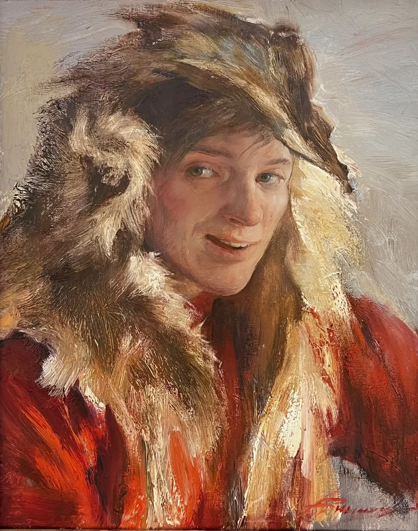 «Ряженый», Виноградова Анна Германовна, художник, купить картину, купить, работы, аукцион, живопись, галерея ОПХ, Bidspirit, бидспирит, магазин, выставка