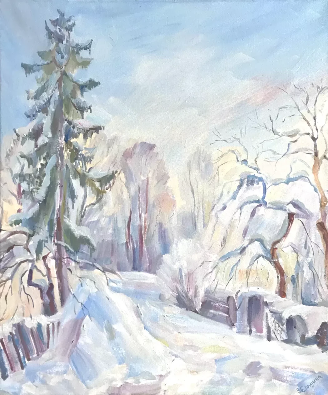 «Морозно», Егошина Вера Алексеевна, художник, купить картину
