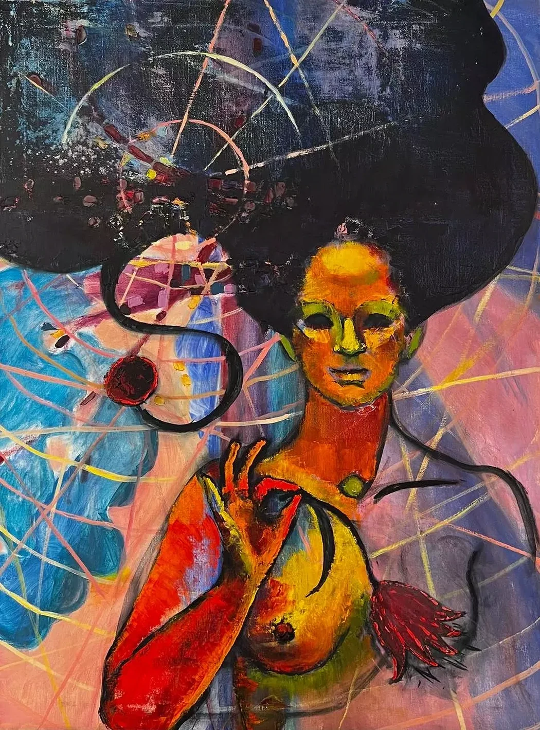 «Темная материя», Фролова Алена, художник, живопись, графика, выставка, галерея ОПХ, выставка «Автопортреты» – XXVIII Международного фестиваля искусств «Сергей Осколков и его друзья»