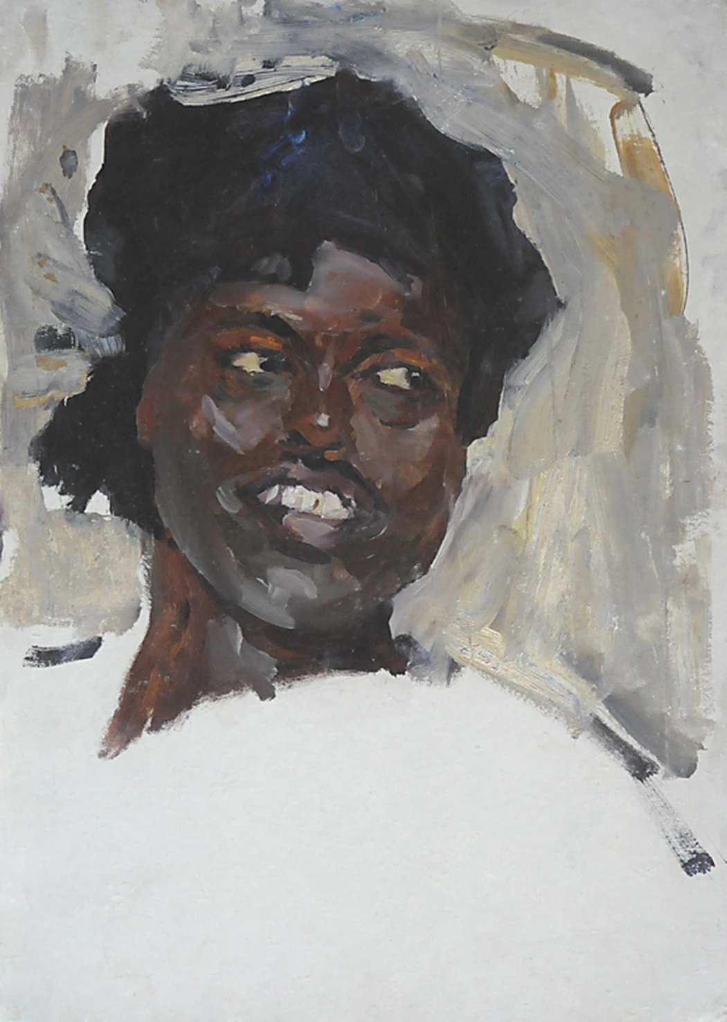 «Молодой улыбающийся индиец», 1957, Русов Л.А.