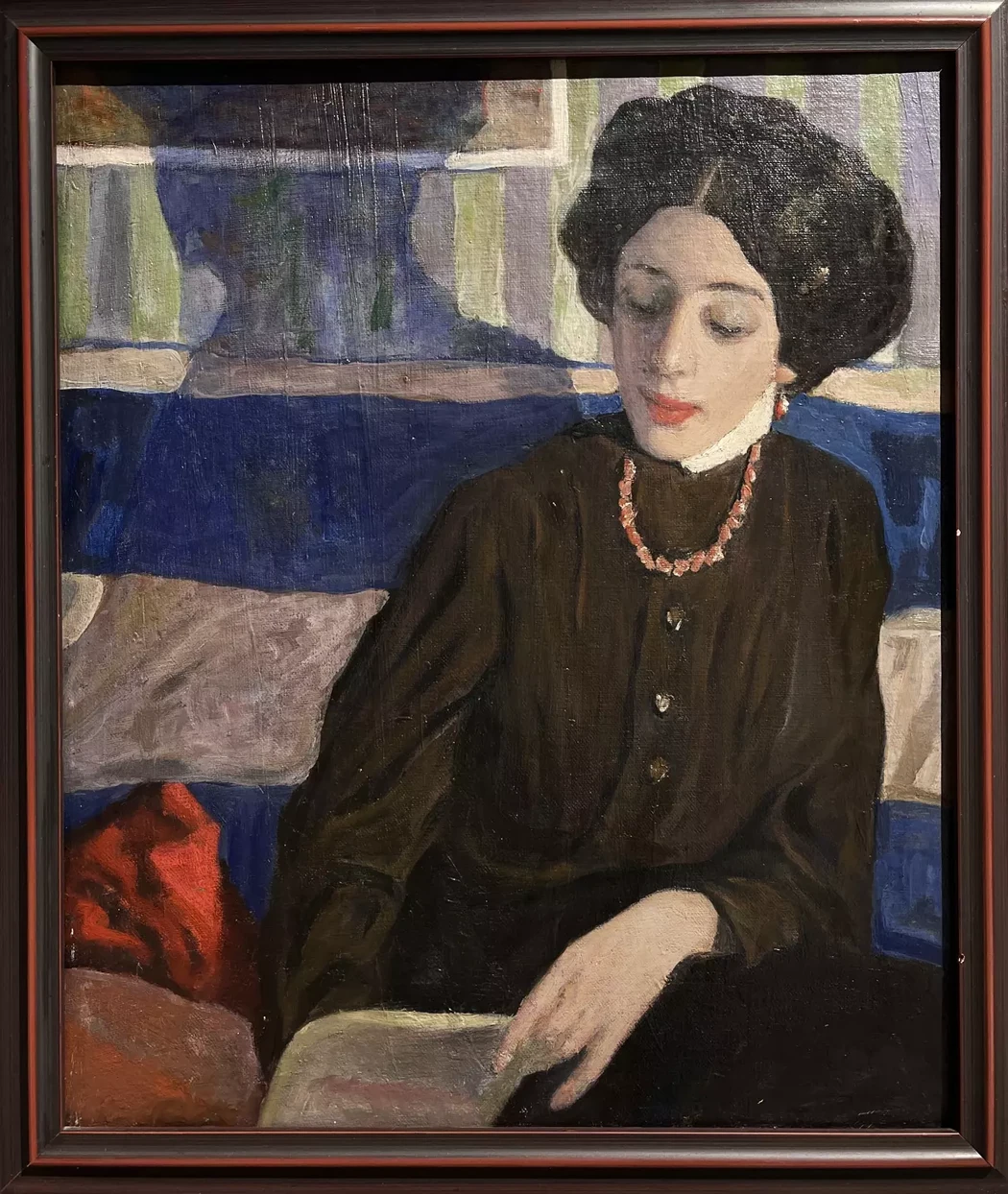 «Портрет женщины с кораллами», Вахрамеев Александр Иванович, художник, купить картину