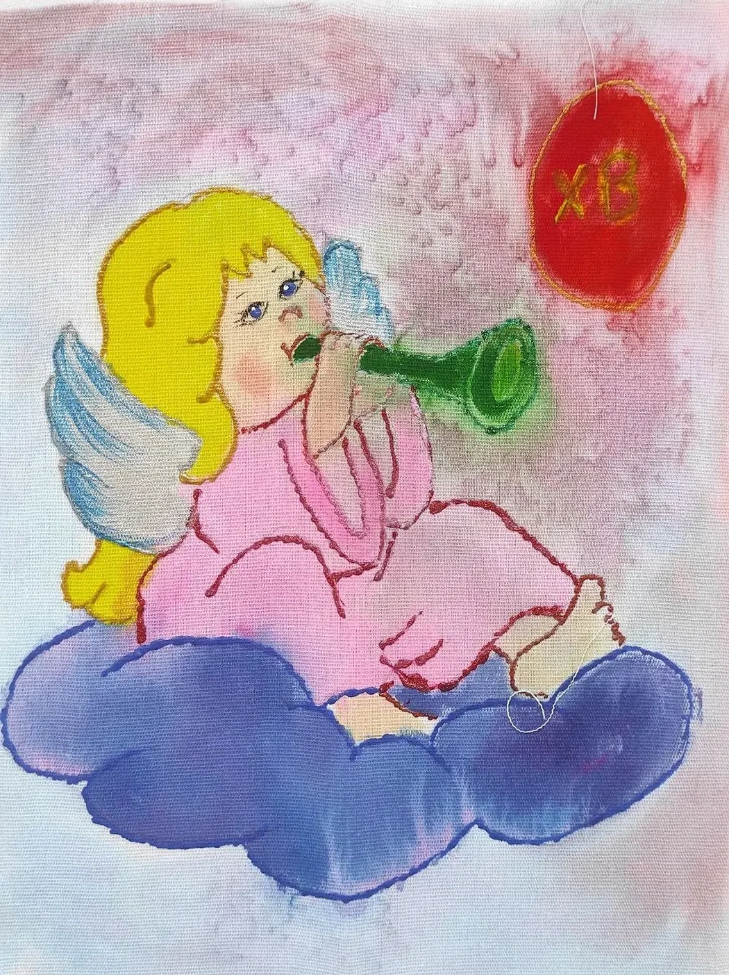 «Ангел», Волкова Елена, художник, купить картину, купить, работы, аукцион, живопись, галерея ОПХ, Bidspirit, бидспирит, магазин