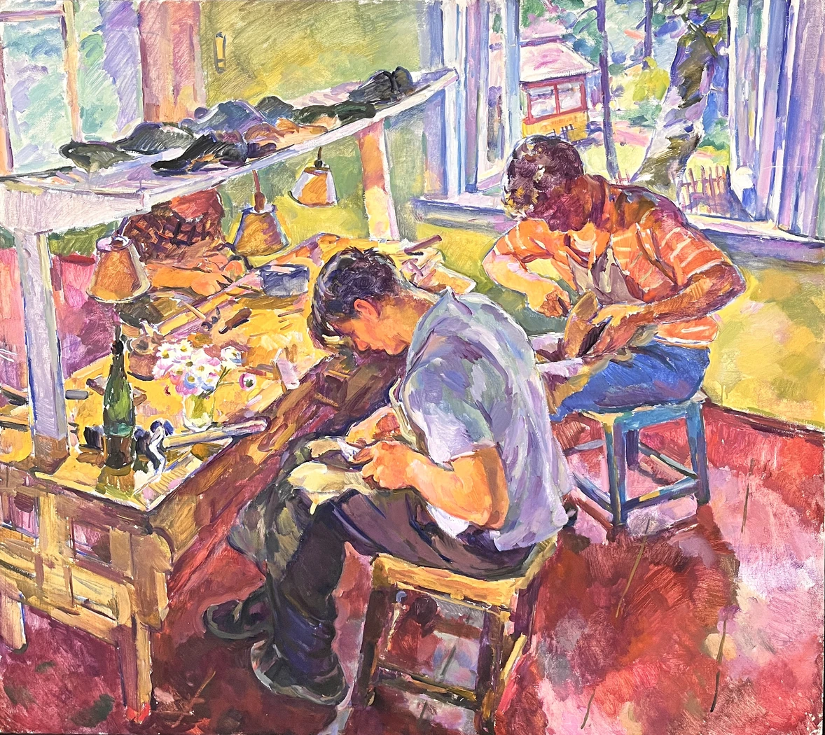 «Сапожники», Антипова Евгения Петровна, художник, купить картину
